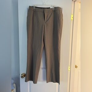 Nine West Barely Bootcut Pants Taupe Houndstooth Size 18 NWT